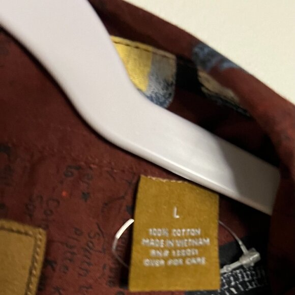 Clearwater Outfitters SS L Camp Button Down Hawaiian Motorcycle Shirt Size L - Picture 4 of 7